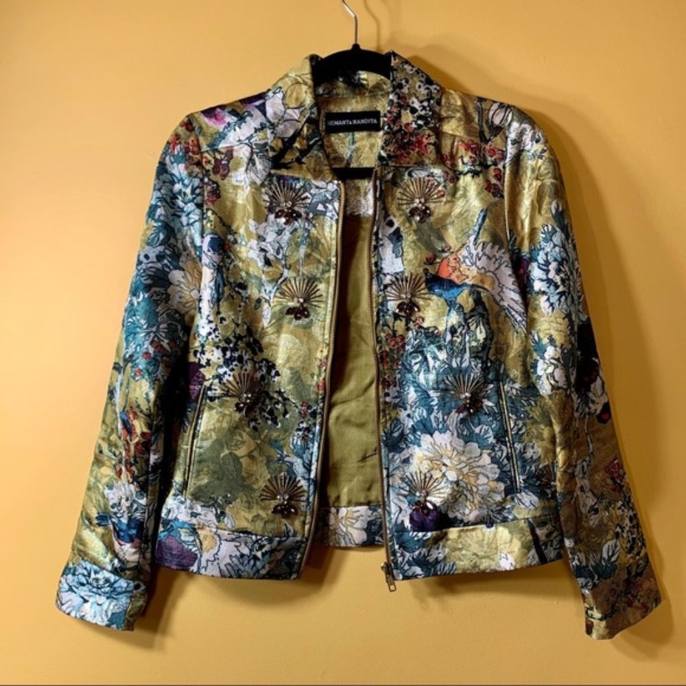 Hemant & Nandita Metallic Embellished Jacket